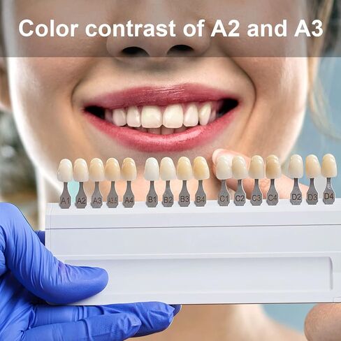 Dental Acrylic Resin Denture False Teeth A3, T6 Synthetic Polymer Resin Fake Teeth for Replacement, Halloween, DIY (28 Pcs/Set) in Saudi Arabia