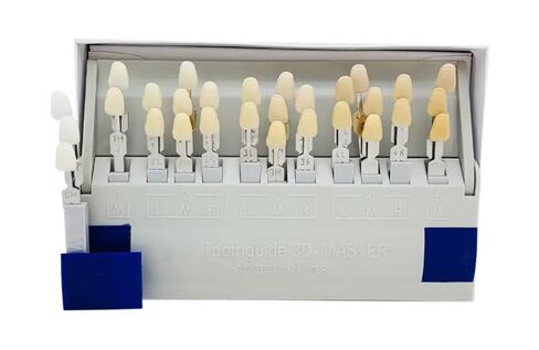 Dental Shade Guide 3D Master | 29 Colors Including Bleaching Shades for Veneers & Esthetics | Professional Tooth Color Matching Tool for Accurate Dental Shade Selection in Kuwait