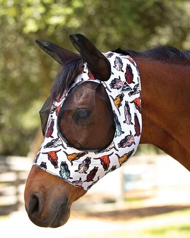 Professional's Choice Sports Medicine Products, Inc. Professional's Pattern Comfort Fit Fly Mask Bones Pony in Saudi Arabia