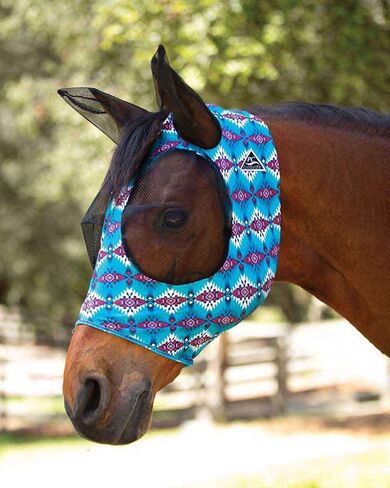 Professional's Choice Sports Medicine Products, Inc. Professional's Pattern Comfort Fit Fly Mask Bones Pony in Saudi Arabia