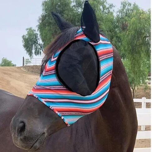 Professional's Choice Sports Medicine Products, Inc. Professional's Pattern Comfort Fit Fly Mask Bones Pony in Saudi Arabia