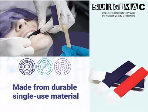 أوراق الورق التعبير - مؤشر ملامسة لدغة لمحاذاة الأسنان ، شرائط العلامات المتاح ، 72/bx (أحمر/أزرق ، حدوة حصان) in Kuwait