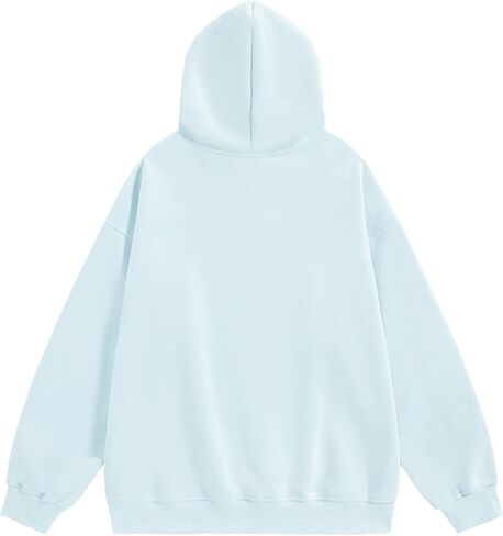 Aelfric Eden Blurring Flower Print Hoodie Womens Oversized Graphic Hoodies Y2K Floarl Solid Pullover Hooded Sweatshirt Unisex in Kuwait