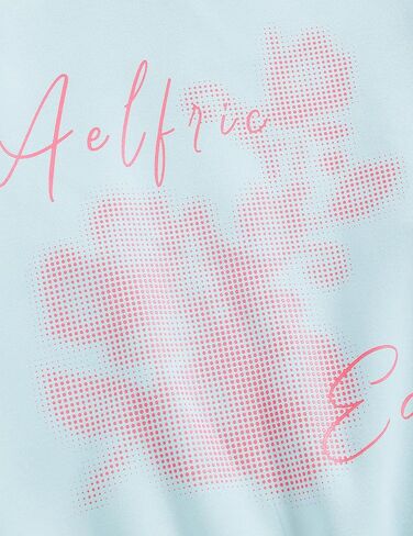 Aelfric Eden Blurring Flower Print Hoodie Womens Oversized Graphic Hoodies Y2K Floarl Solid Pullover Hooded Sweatshirt Unisex in Kuwait