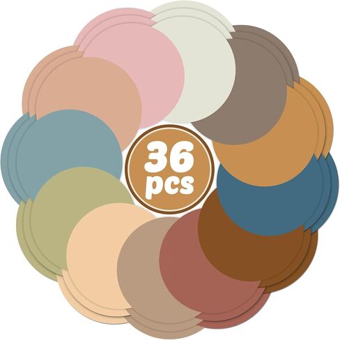 12Pack Colorful Erase Circles 11.4 Inch Large Dry Erase Table Dots Paper Stickers Floor Dots Sticker for Elementary Kindergarten Preschool School Classroom Tables Wall Decoration(Boho Colors) in Saudi Arabia