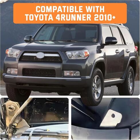FJ Cowl Light Bracket Hood Ditch Mount A Bailar LED LED PODS قيادة شريحة تصاعد الضوء متوافقة مع Toyota FJ Cruiser 2007-2014 in Kuwait