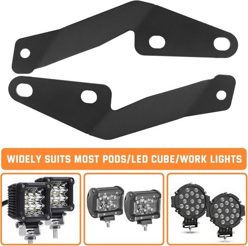 FJ Cowl Light Bracket Hood Ditch Mount A Bailar LED LED PODS قيادة شريحة تصاعد الضوء متوافقة مع Toyota FJ Cruiser 2007-2014 in Kuwait