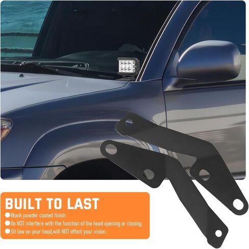 FJ Cowl Light Bracket Hood Ditch Mount A Bailar LED LED PODS قيادة شريحة تصاعد الضوء متوافقة مع Toyota FJ Cruiser 2007-2014 in Kuwait