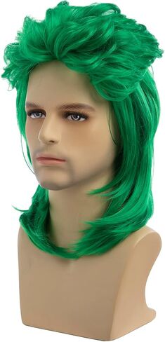 Baruisi Mens Wig Grey Long Straight Synthetic Heat Resistant Costume Cosplay Hair Wig in Saudi Arabia