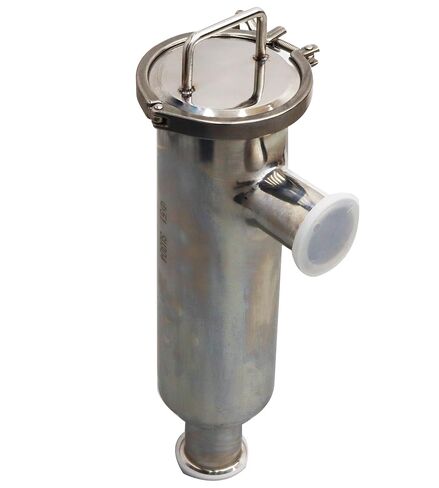 TECHTONGDA Water Filter Strainer L-Type 304 Stainless Steel 2inch Inlet Outlet 100 Mesh Quick Tri Clamp 17.7inch Length in Kuwait