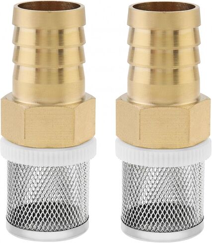 10mm Inline Mesh Screen, PNXKTXO Stainless Steel Filter Copper Tube Joint Pipeline Garden Hose Strainer for Pool, Aquarium Irrigation Sprayer Pump Filtering in Saudi Arabia