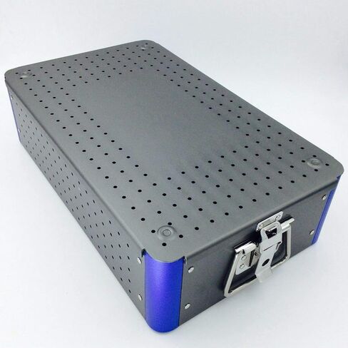Aluminium Alloy Sterilization Tray case with Silicone mat Surgical Instrument in Kuwait