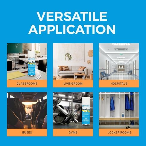 يزدهر Kinzua Pecortal Germ Poss Environment Progr Germ Eliminator القوي ، والتنظيف السريع المفعول والبلدهور ، و Fogger القنبلة للسيطرة على الرائحة مع رائحة جديدة ، يغطي ما يصل إلى 1000 متر مكعب ، 6 أوقية in Kuwait