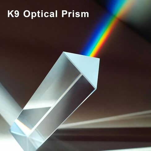 3 PCS Crystal Prisms مجموعة - 1 "، 2" و 4 "من المنشورات الزجاجية لتدريس الفيزياء ، صانع قوس قزح وتصوير الفوتوغرافي ، منظور خفيف لطيف الضوء المنعكس ، الدعائم المثلثية البصرية in Kuwait