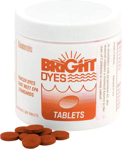 Dye Tracer Tablet, Fl Orange, PK200 in Saudi Arabia