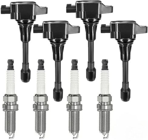 Set of 4 Ignition Coil Pack UF596 C1714 90919-02252 Compatible with Toyota Corolla Matrix Prius V Lexus CT200h Pontiac Vibe Scion xD 4L 1.8L 2.4L in Saudi Arabia
