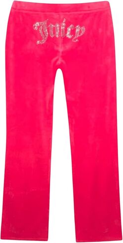 Juicy Couture Women's Plus Size Bling Velour Track Pants (US, Alpha, 3X, Plus, Regular, Black) in Saudi Arabia