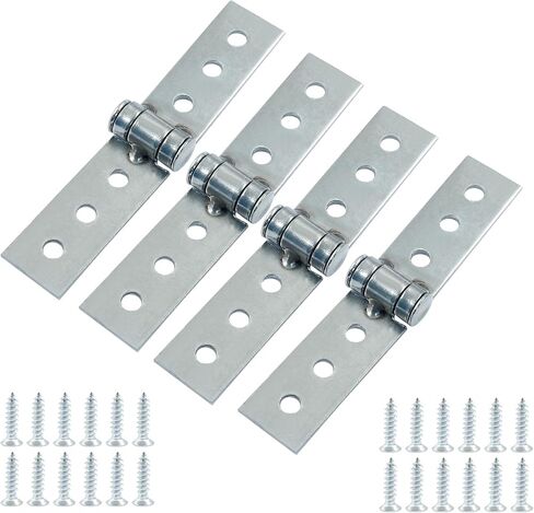 4Pcs 3 inch Folding Butt Hinges, Stainless Steel Door Window Hinges (6 Holes) in Kuwait