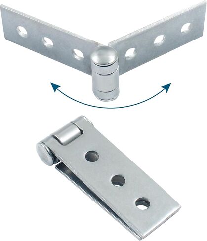 4Pcs 3 inch Folding Butt Hinges, Stainless Steel Door Window Hinges (6 Holes) in Kuwait