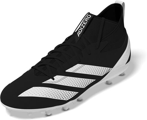 adidas Men's Adizero Impact.2 American Football Sneaker, Black/White/Team Power Red, 13 in Kuwait