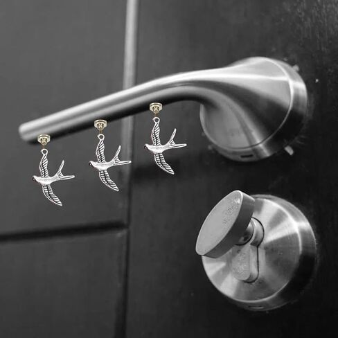 Decortings Hinge Decorationswally ، قطرة المفصلة المغناطيسية معلقة ، أغطية رأس مفصلية مغناطيسية ، أعلى دبوس الباب (الفضة) in Kuwait