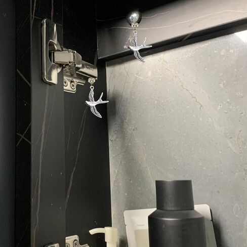 Decortings Hinge Decorationswally ، قطرة المفصلة المغناطيسية معلقة ، أغطية رأس مفصلية مغناطيسية ، أعلى دبوس الباب (الفضة) in Kuwait