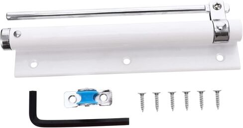 1pc Door Closer Adjustable Closing Door Hinge Door Closing Hinge (White 18.5X5CM) in Kuwait