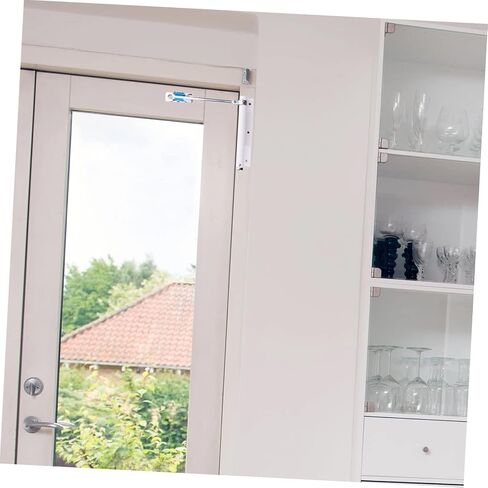 1pc Door Closer Adjustable Closing Door Hinge Door Closing Hinge (White 18.5X5CM) in Kuwait