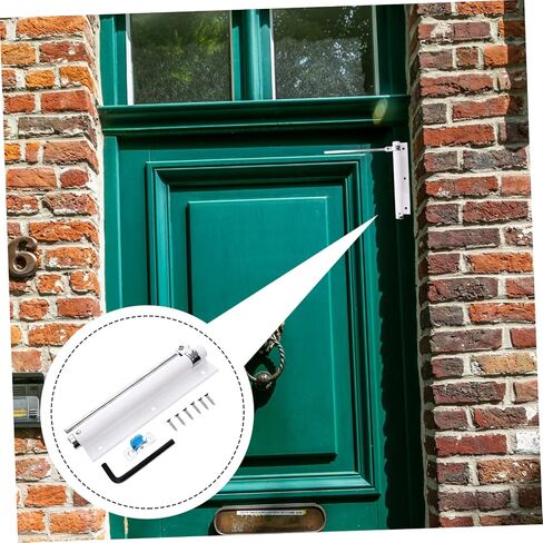 1pc Door Closer Adjustable Closing Door Hinge Door Closing Hinge (White 18.5X5CM) in Kuwait