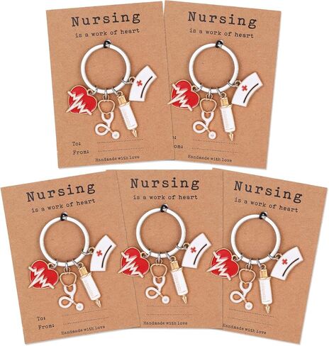 Nurse Gifts Keychain for Women Funny Nurse Appreciation Graduation Gifts for Nursing Students & Medical Assistants in Saudi Arabia
