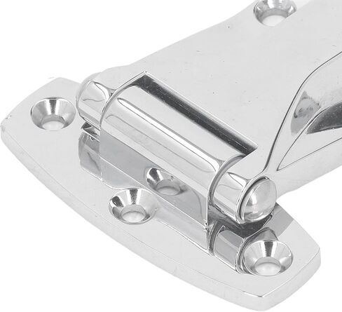 T Hinge Soft Close Tee Hinge Zinc Alloy T Strap Hinge Replacement Complete Close Storage Cabinet Furniture Universal Design TYJH06 (Silver) in Kuwait