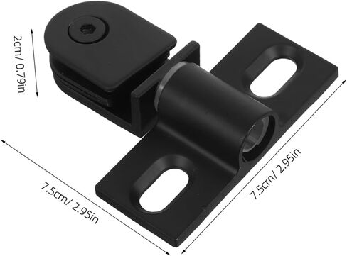 1 مجموعة شديدة الدش دش محور مفصل أجهزة زجاجية من الفولاذ المقاوم للصدأ لتخطيطات الحمام بدون إطار تشغيل الاتجاه مزدوج التصميم الحد الأدنى للمتانة المحسنة in Kuwait