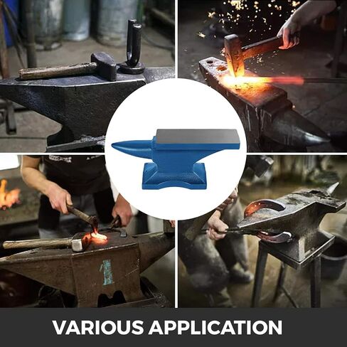 Vevor Single Horn anvil ، 25 رطلاً من الصلب السندان ، والصلابة عالية الصلابة ، قرن ، قرن ، من السود ، مع قاعدة مستقرة ، أداة عمل معدنية للانحناء المعدني ، تشكيل ، التواء ، المشاريع الحرفية in Saudi Arabia