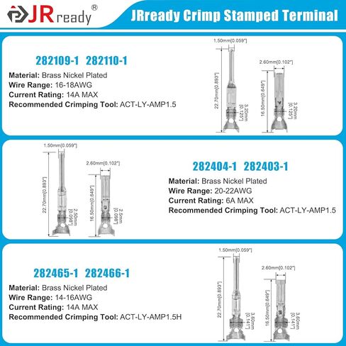 JRready ST6521 Automotive Connectors Waterproof 2 3 4 Wire Connector Kit Male and Female Terminals Quick Connect and Disconnect 14V Car Automotive Superseal 1.5 Series 16-22AWG 671Pcs in Saudi Arabia