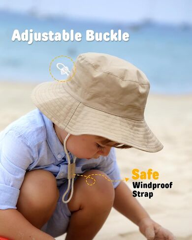 FURTALK Baby Toddler Sun Hat for Boy Girl Summer Bucket Hat Kids Sun Protection Beach Hat in Saudi Arabia