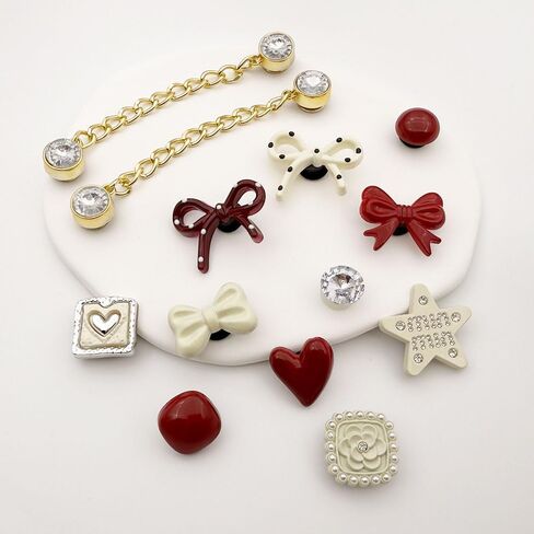 Shoe Charms for Clogs Bling Charms with Sparkling Chains Shoe Jewelry Accessories for Women Girls Decorations in Kuwait