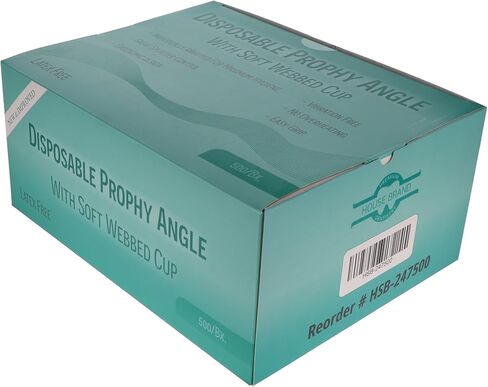 HSB 247500, Soft Webbed Cup, Latex Free, 500/Bx, Disposable Dental Prophy Angles – Latex-Free, Smooth Rotation for Comfortable & Effective Cleaning in Kuwait