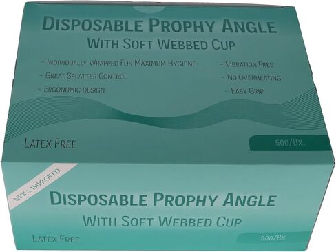 HSB 247500, Soft Webbed Cup, Latex Free, 500/Bx, Disposable Dental Prophy Angles – Latex-Free, Smooth Rotation for Comfortable & Effective Cleaning in Kuwait