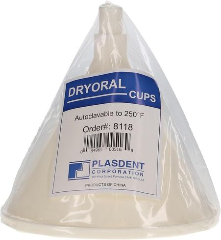 8118 Dry Oral Dental Cups 4" White Heavy Duty Autoclavable in Saudi Arabia