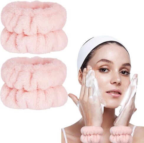 نطاقات معصم 8pcs لغسل الوجه ، وأصحاب المعصم الغسل للوجه ، ومناشف معصم السبا للنساء للنساء ، وفرقة غسيل ممتدة لأطفال الرجل ، وتمنع المياه من الانسكاب لأسفل ذراعيك in Kuwait