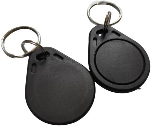 10pcs 13.56mhz keychain keychain قابلة للقراءة/قابلة للكتابة keyfobs بطاقة القرب النص MF 4K IC NFC CEYCAIN CORMIER COLTER CONTROL (Black) in Kuwait