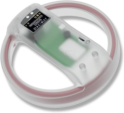Microchip Scanner - RFID Reader - Chip Pet Scanners with Registration and Temperature Monitoring Seamless Animal ID Integration for Animals, Dogs, Cats, Puppy, Kitten (FBM) in Kuwait
