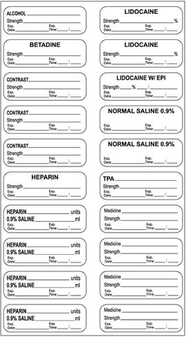 STER-32 Permanent Synthetic Sterile Label, 21- 1/2" x 1/2" Size, White, Pack of 100 in Saudi Arabia
