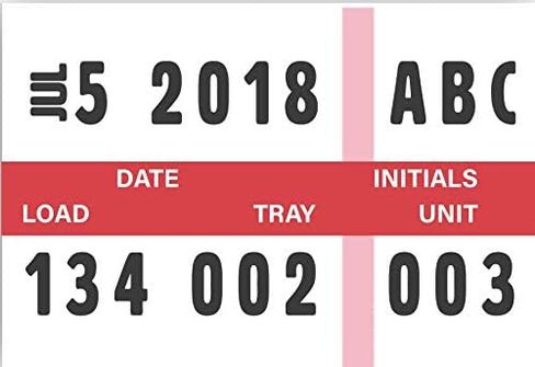 Refill Rolls Date, Load, Tray, Unit, Initials and Indicator Strip (Blue, Dual-Ply) 12 Rolls in Saudi Arabia
