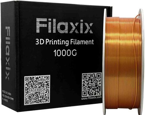 خيوط الحرير PLA 1.75 مم ، خيوط حريرية للطابعة ثلاثية الأبعاد ، خيوط PLA اللامعة ، متوافقة مع Bambu Lab ، Creality K1C ، Qidi Max3 ، Flashforge Adventurer 5M ، Prusa MK4 FDM 3D Printer ، 1kg ، Silver ، Silver in Saudi Arabia