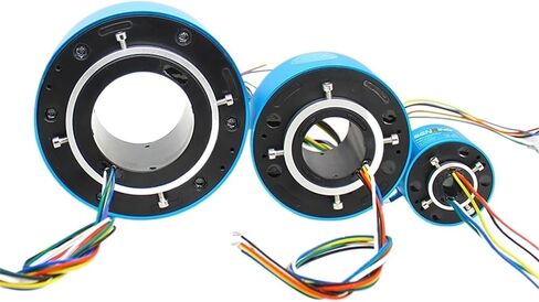 Stock 6 wires /12 wires for Through bore Slip Ring centre ID 12.7mm,20mm, 25.4mm, 38.1mm, 50mm, 60mm current each 10A(20X56mm 12wire 10A) in Saudi Arabia