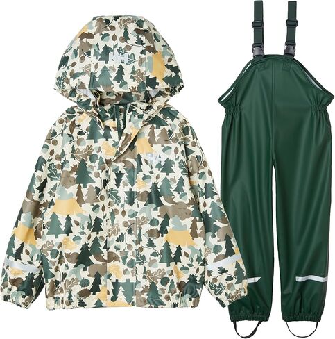 Helly-Hansen Kid's Bergen 2.0 PU Rainset AOP, 676 Purple Clay Aop, 9 in Kuwait