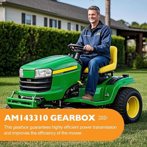 AM136330 Gear Case Compatible with John Deere Signature/Utility Tractor X710, X730, X734, X738, X739, X940, X948, X949, 1023E, 1025R, 1026R, 2025R, 2027R Lawn Mower Gearbox Replaces AUC10298 MIA12567 in Saudi Arabia