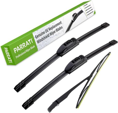 PARRATI® Premium Windshield Wipers with Rear Wiper Blades Arm Replacement for 2014-2007 Ford Edge,All-Season Automotive Wipers,Easy to Install 26"+20"+14"(Set of 4) in Saudi Arabia