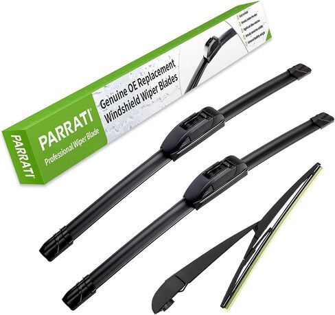 PARRATI® Premium Windshield Wipers with Rear Wiper Blades Arm Replacement for 2014-2007 Ford Edge,All-Season Automotive Wipers,Easy to Install 26"+20"+14"(Set of 4) in Saudi Arabia